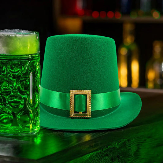 ST Patricks Day Hats Green Top Hats Props