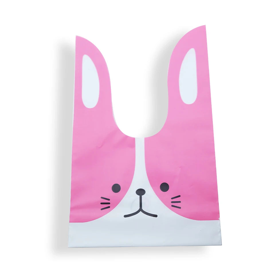 Easter Rabbit Ear Bags Plastic Cookie Candy Gift Bags