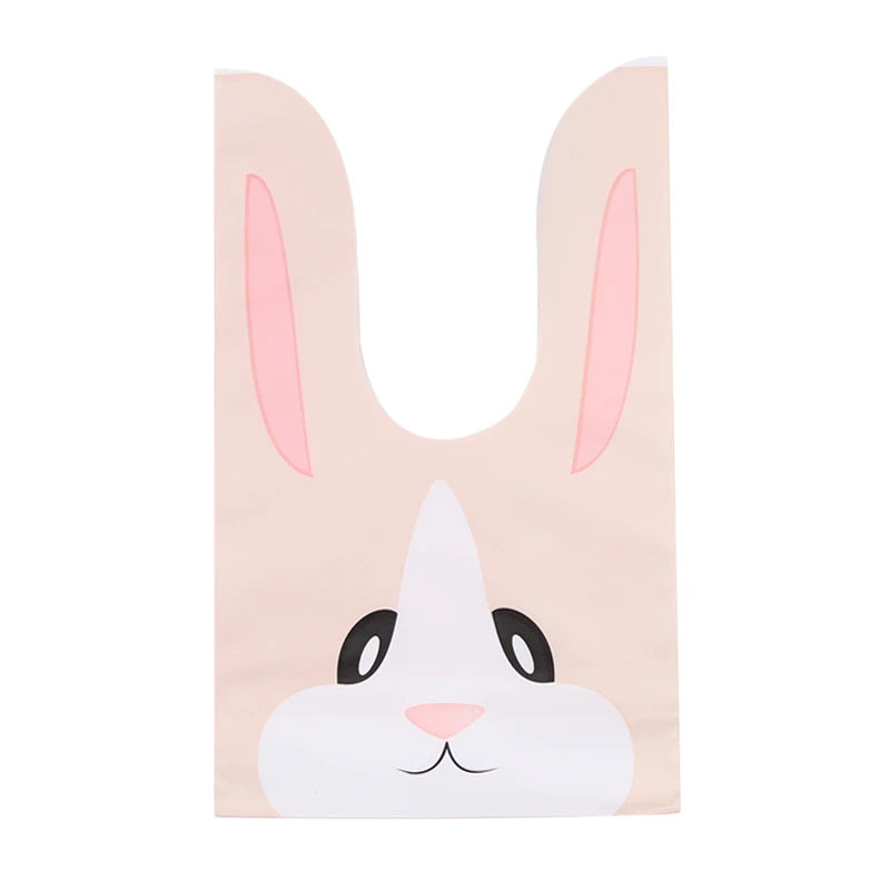 Easter Rabbit Ear Bags Plastic Cookie Candy Gift Bags