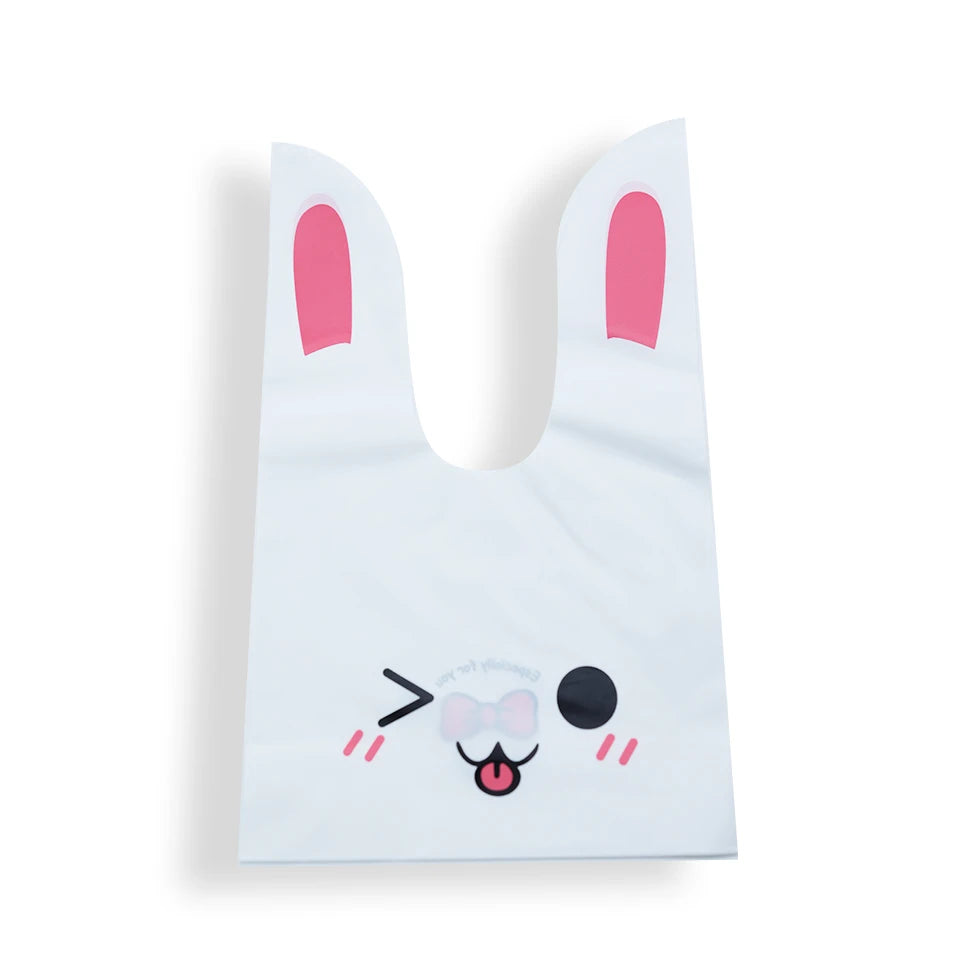 Easter Rabbit Ear Bags Plastic Cookie Candy Gift Bags