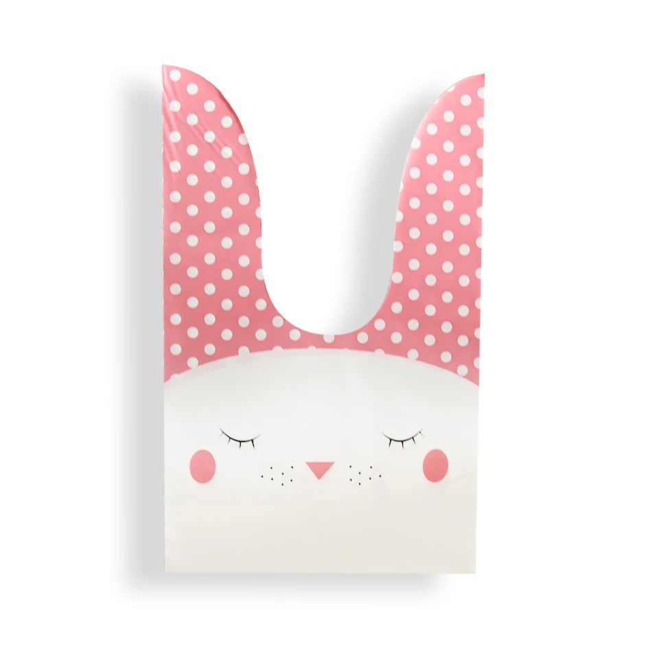 Easter Rabbit Ear Bags Plastic Cookie Candy Gift Bags