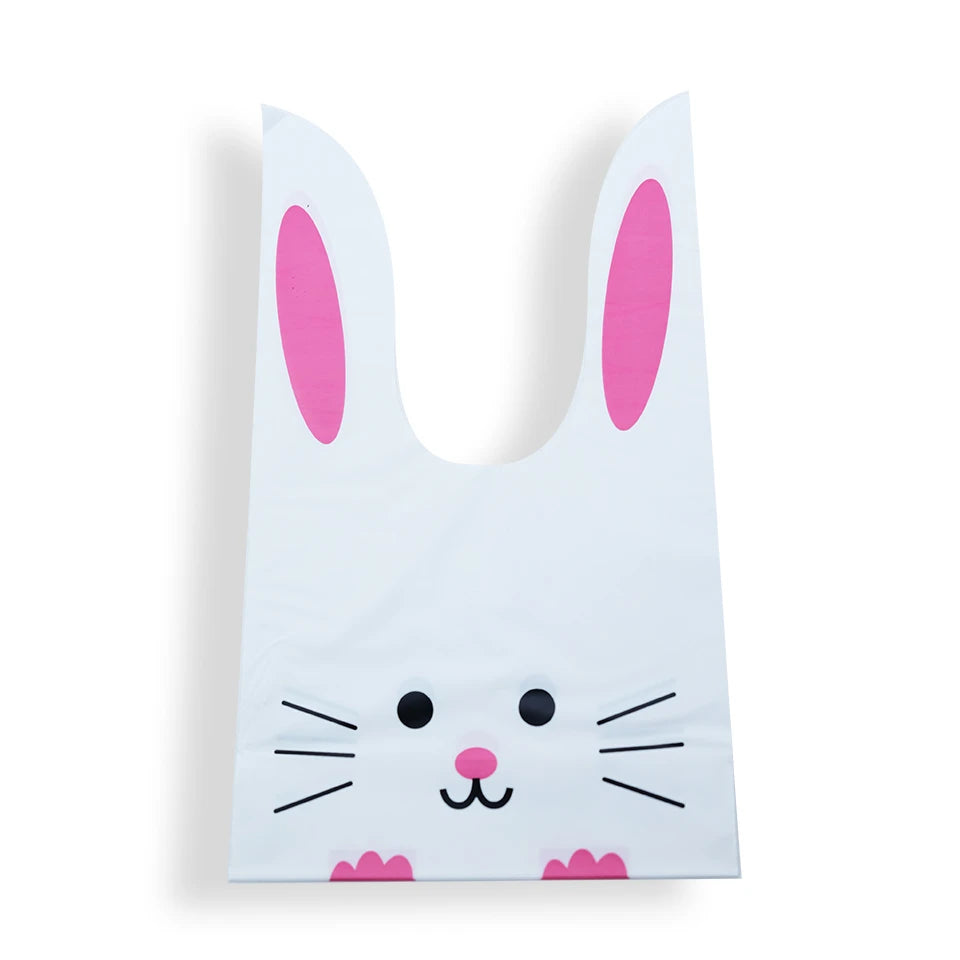 Easter Rabbit Ear Bags Plastic Cookie Candy Gift Bags