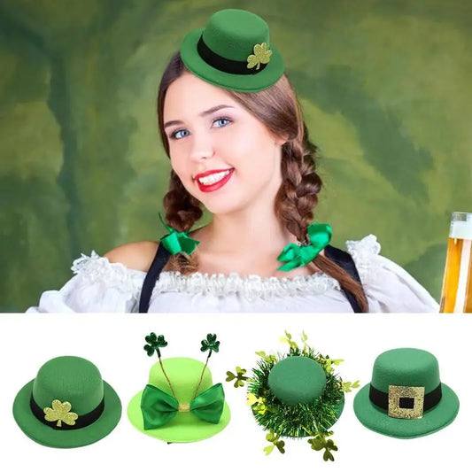 Green Saint Patricks Day Carnival Hat Adult Unisex