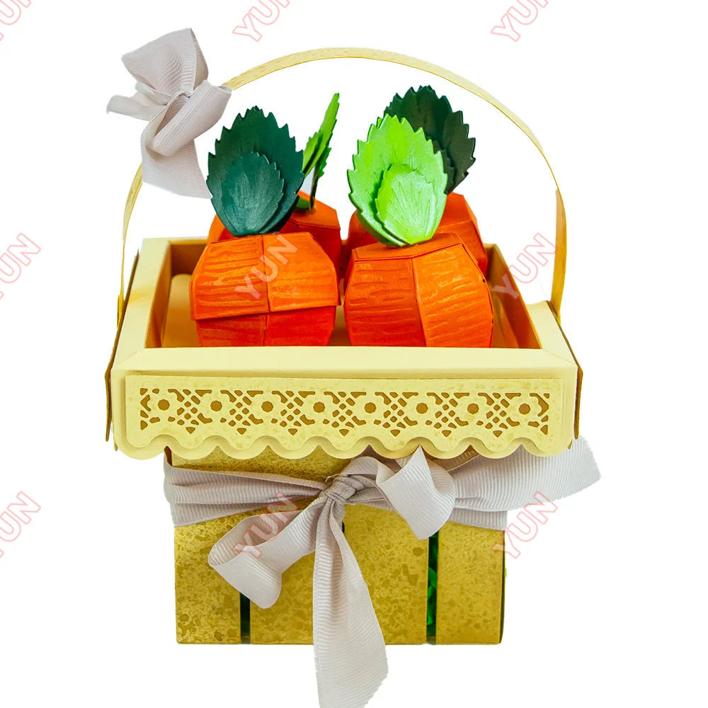 DIY Easter Scrapbooking Embossing Molds Stamps Card Box