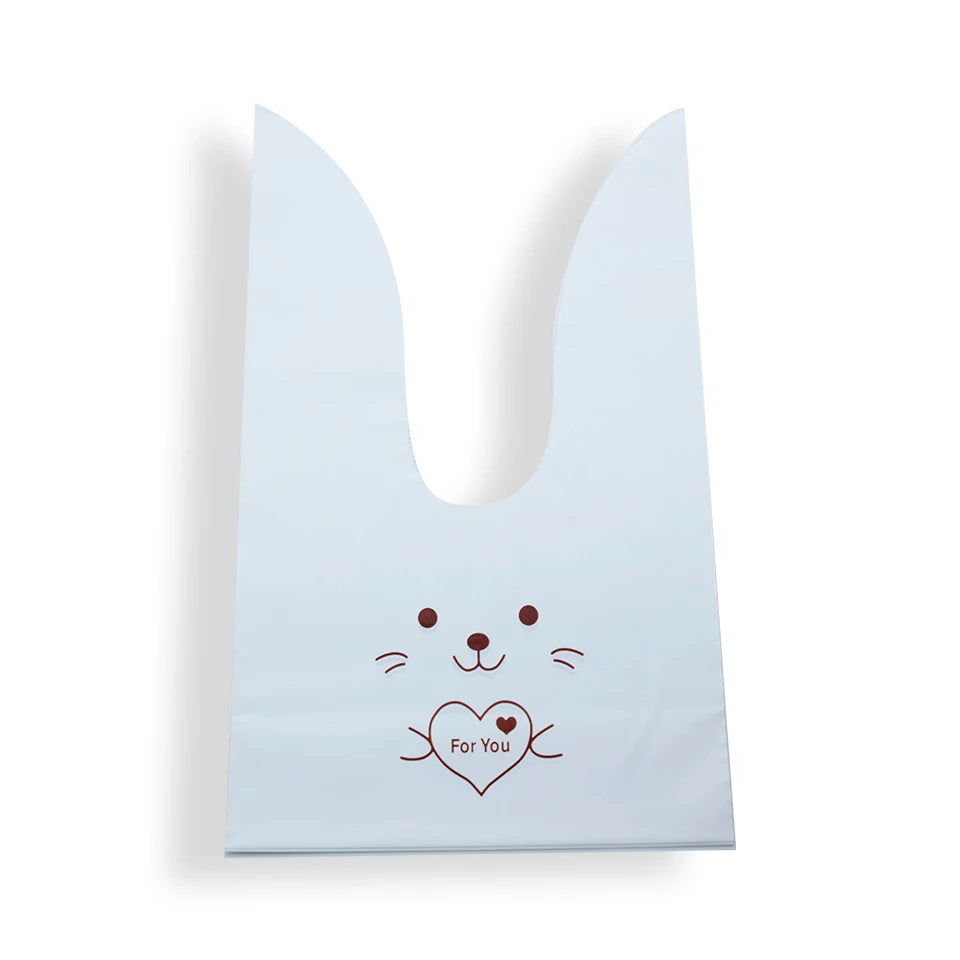 Easter Rabbit Ear Bags Plastic Cookie Candy Gift Bags